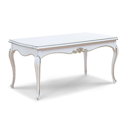 Rectangle Mid-Century Modern Dining Table Oak Solid Wood Table with 4 Legs Without Chairs Clearhalo ' dining_table' 'Dining Tables & Seating' 'Dining Tables' 'furn' 'furn_dining_table' 'Furniture' 'furniture_dining_table' 'Kitchen & Dining Furniture' 'kitchen&dining_furn' 'kitchen' 'kitchen_dining_table' 4110625