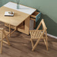 Rectangle Mid-Century Modern Dining Table Drop-Leaf Table with Rubberwood Solid Wood Base Clearhalo ' dining_table' 'Dining Tables & Seating' 'Dining Tables' 'furn' 'furn_dining_table' 'Furniture' 'furniture_dining_table' 'Kitchen & Dining Furniture' 'kitchen&dining_furn' 'kitchen' 'kitchen_dining_table' 4110633