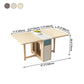 Rectangle Mid-Century Modern Dining Table Drop-Leaf Table with Rubberwood Solid Wood Base Clearhalo ' dining_table' 'Dining Tables & Seating' 'Dining Tables' 'furn' 'furn_dining_table' 'Furniture' 'furniture_dining_table' 'Kitchen & Dining Furniture' 'kitchen&dining_furn' 'kitchen' 'kitchen_dining_table' 4110639
