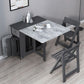 Mid-Century Modern Rectangle Dining Table Drop-Leaf Table with Solid Wood Base Clearhalo ' dining_table' 'Dining Tables & Seating' 'Dining Tables' 'furn' 'furn_dining_table' 'Furniture' 'furniture_dining_table' 'Kitchen & Dining Furniture' 'kitchen&dining_furn' 'kitchen' 'kitchen_dining_table' 4110651