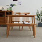 Modern Oak Wood Table in Nature Rectangle Dining Table with Wooden Base and 4 Legs Clearhalo ' dining_table' 'Dining Tables & Seating' 'Dining Tables' 'furn' 'furn_dining_table' 'Furniture' 'furniture_dining_table' 'Kitchen & Dining Furniture' 'kitchen&dining_furn' 'kitchen' 'kitchen_dining_table' 4110756
