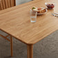 Modern Oak Wood Table in Nature Rectangle Dining Table with Wooden Base and 4 Legs Clearhalo ' dining_table' 'Dining Tables & Seating' 'Dining Tables' 'furn' 'furn_dining_table' 'Furniture' 'furniture_dining_table' 'Kitchen & Dining Furniture' 'kitchen&dining_furn' 'kitchen' 'kitchen_dining_table' 4110762