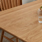 Modern Oak Wood Table in Nature Rectangle Dining Table with Wooden Base and 4 Legs Clearhalo ' dining_table' 'Dining Tables & Seating' 'Dining Tables' 'furn' 'furn_dining_table' 'Furniture' 'furniture_dining_table' 'Kitchen & Dining Furniture' 'kitchen&dining_furn' 'kitchen' 'kitchen_dining_table' 4110763