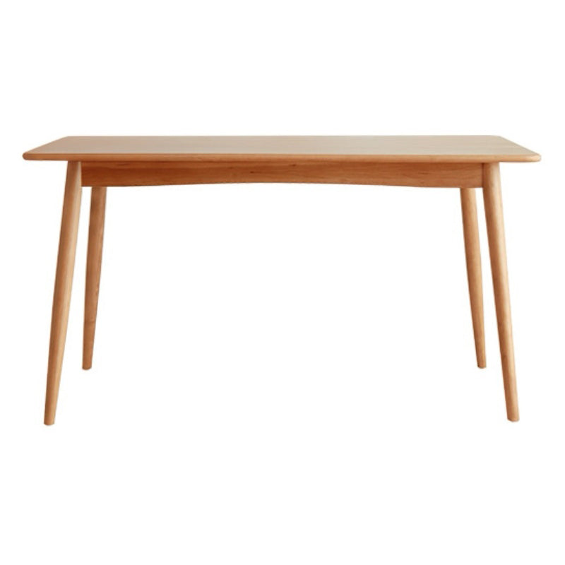 Modern Oak Wood Table in Nature Rectangle Dining Table with Wooden Base and 4 Legs Clearhalo ' dining_table' 'Dining Tables & Seating' 'Dining Tables' 'furn' 'furn_dining_table' 'Furniture' 'furniture_dining_table' 'Kitchen & Dining Furniture' 'kitchen&dining_furn' 'kitchen' 'kitchen_dining_table' 4110764