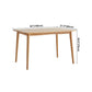 Modern Oak Wood Table in Nature Rectangle Dining Table with Wooden Base and 4 Legs Clearhalo ' dining_table' 'Dining Tables & Seating' 'Dining Tables' 'furn' 'furn_dining_table' 'Furniture' 'furniture_dining_table' 'Kitchen & Dining Furniture' 'kitchen&dining_furn' 'kitchen' 'kitchen_dining_table' 4110770