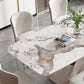 Sintered Stone Top Dining Table Rectangle Kitchen Table with Metal Pedestal Clearhalo ' dining_table' 'Dining Tables & Seating' 'Dining Tables' 'furn' 'furn_dining_table' 'Furniture' 'furniture_dining_table' 'Kitchen & Dining Furniture' 'kitchen&dining_furn' 'kitchen' 'kitchen_dining_table' 4110776