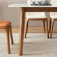 Solid Wood Mid-Century Modern Table Rectangle White Sintered Stone Top Table Clearhalo ' dining_table' 'Dining Tables & Seating' 'Dining Tables' 'furn' 'furn_dining_table' 'Furniture' 'furniture_dining_table' 'Kitchen & Dining Furniture' 'kitchen&dining_furn' 'kitchen' 'kitchen_dining_table' 4110790