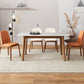 Solid Wood Mid-Century Modern Table Rectangle White Sintered Stone Top Table Clearhalo ' dining_table' 'Dining Tables & Seating' 'Dining Tables' 'furn' 'furn_dining_table' 'Furniture' 'furniture_dining_table' 'Kitchen & Dining Furniture' 'kitchen&dining_furn' 'kitchen' 'kitchen_dining_table' 4110792