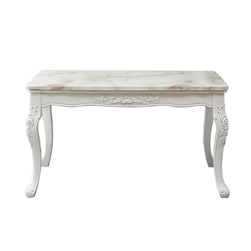 Vitoria Rectangle Shape Marble Table White Standard Dining Table for Kitchen Without Chairs Clearhalo ' dining_table' 'Dining Tables & Seating' 'Dining Tables' 'furn' 'furn_dining_table' 'Furniture' 'furniture_dining_table' 'Kitchen & Dining Furniture' 'kitchen&dining_furn' 'kitchen' 'kitchen_dining_table' 4110836