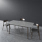 Medieval Modern Rectangle Table Sintered Stone Top Table with Wooden Base and 4 Legs Clearhalo ' dining_table' 'Dining Tables & Seating' 'Dining Tables' 'furn' 'furn_dining_table' 'Furniture' 'furniture_dining_table' 'Kitchen & Dining Furniture' 'kitchen&dining_furn' 'kitchen' 'kitchen_dining_table' 4110863