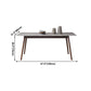 Solid Wood Mid-Century Modern Table Rectangle Sintered Stone Table for Dining Room Clearhalo ' dining_table' 'Dining Tables & Seating' 'Dining Tables' 'furn' 'furn_dining_table' 'Furniture' 'furniture_dining_table' 'Kitchen & Dining Furniture' 'kitchen&dining_furn' 'kitchen' 'kitchen_dining_table' 4110915