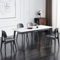 Solid Wood Mid-Century Modern Table Rectangle Sintered Stone Top Table for Dining Room Clearhalo ' dining_table' 'Dining Tables & Seating' 'Dining Tables' 'furn' 'furn_dining_table' 'Furniture' 'furniture_dining_table' 'Kitchen & Dining Furniture' 'kitchen&dining_furn' 'kitchen' 'kitchen_dining_table' 4110923