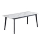 Solid Wood Mid-Century Modern Table Rectangle Sintered Stone Top Table for Dining Room White Without Chairs Clearhalo ' dining_table' 'Dining Tables & Seating' 'Dining Tables' 'furn' 'furn_dining_table' 'Furniture' 'furniture_dining_table' 'Kitchen & Dining Furniture' 'kitchen&dining_furn' 'kitchen' 'kitchen_dining_table' 4110926
