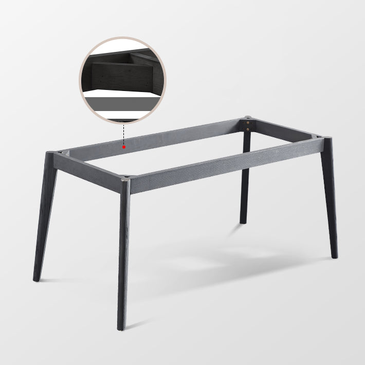 Solid Wood Mid-Century Modern Table Rectangle Sintered Stone Top Table for Dining Room Clearhalo ' dining_table' 'Dining Tables & Seating' 'Dining Tables' 'furn' 'furn_dining_table' 'Furniture' 'furniture_dining_table' 'Kitchen & Dining Furniture' 'kitchen&dining_furn' 'kitchen' 'kitchen_dining_table' 4110927