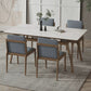 Sintered Stone Rectangle Dining Table White Stone Top Table with Wooden Base and 4 Legs Clearhalo ' dining_table' 'Dining Tables & Seating' 'Dining Tables' 'furn' 'furn_dining_table' 'Furniture' 'furniture_dining_table' 'Kitchen & Dining Furniture' 'kitchen&dining_furn' 'kitchen' 'kitchen_dining_table' 4110934