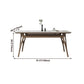 Sintered Stone Rectangle Dining Table White Stone Top Table with Wooden Base and 4 Legs Clearhalo ' dining_table' 'Dining Tables & Seating' 'Dining Tables' 'furn' 'furn_dining_table' 'Furniture' 'furniture_dining_table' 'Kitchen & Dining Furniture' 'kitchen&dining_furn' 'kitchen' 'kitchen_dining_table' 4110942