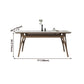 Sintered Stone Rectangle Dining Table White Stone Top Table with Wooden Base and 4 Legs Clearhalo ' dining_table' 'Dining Tables & Seating' 'Dining Tables' 'furn' 'furn_dining_table' 'Furniture' 'furniture_dining_table' 'Kitchen & Dining Furniture' 'kitchen&dining_furn' 'kitchen' 'kitchen_dining_table' 4110945