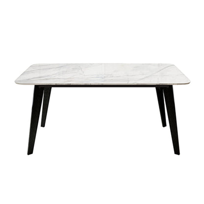 Sintered Stone White Dining Table Retro Modern 4 Legs Table for Dining Room Without Chairs Clearhalo ' dining_table' 'Dining Tables & Seating' 'Dining Tables' 'furn' 'furn_dining_table' 'Furniture' 'furniture_dining_table' 'Kitchen & Dining Furniture' 'kitchen&dining_furn' 'kitchen' 'kitchen_dining_table' 4110963