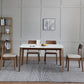 Rectangle 4 Legs Mid-Century Table White Fixed Table of Sintered Stone Clearhalo ' dining_table' 'Dining Tables & Seating' 'Dining Tables' 'furn' 'furn_dining_table' 'Furniture' 'furniture_dining_table' 'Kitchen & Dining Furniture' 'kitchen&dining_furn' 'kitchen' 'kitchen_dining_table' 4110989