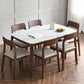Rectangle 4 Legs Mid-Century Table White Fixed Table of Sintered Stone Clearhalo ' dining_table' 'Dining Tables & Seating' 'Dining Tables' 'furn' 'furn_dining_table' 'Furniture' 'furniture_dining_table' 'Kitchen & Dining Furniture' 'kitchen&dining_furn' 'kitchen' 'kitchen_dining_table' 4110991