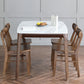 Rectangle 4 Legs Mid-Century Table White Fixed Table of Sintered Stone Clearhalo ' dining_table' 'Dining Tables & Seating' 'Dining Tables' 'furn' 'furn_dining_table' 'Furniture' 'furniture_dining_table' 'Kitchen & Dining Furniture' 'kitchen&dining_furn' 'kitchen' 'kitchen_dining_table' 4110992
