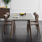 Mid-Century Modern Dining Table Rectangle Sintered Stone Dining Table with Wood Base Clearhalo ' dining_table' 'Dining Tables & Seating' 'Dining Tables' 'furn' 'furn_dining_table' 'Furniture' 'furniture_dining_table' 'Kitchen & Dining Furniture' 'kitchen&dining_furn' 'kitchen' 'kitchen_dining_table' 4111007