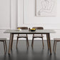 Mid-Century Modern Dining Table Rectangle Sintered Stone Dining Table with Wood Base Clearhalo ' dining_table' 'Dining Tables & Seating' 'Dining Tables' 'furn' 'furn_dining_table' 'Furniture' 'furniture_dining_table' 'Kitchen & Dining Furniture' 'kitchen&dining_furn' 'kitchen' 'kitchen_dining_table' 4111017