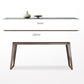 Mid-Century Modern Dining Table Gray Sintered Stone Dining Table with Wood Base Clearhalo ' dining_table' 'Dining Tables & Seating' 'Dining Tables' 'furn' 'furn_dining_table' 'Furniture' 'furniture_dining_table' 'Kitchen & Dining Furniture' 'kitchen&dining_furn' 'kitchen' 'kitchen_dining_table' 4111029
