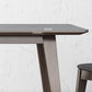 Mid-Century Modern Dining Table Gray Sintered Stone Dining Table with Wood Base Clearhalo ' dining_table' 'Dining Tables & Seating' 'Dining Tables' 'furn' 'furn_dining_table' 'Furniture' 'furniture_dining_table' 'Kitchen & Dining Furniture' 'kitchen&dining_furn' 'kitchen' 'kitchen_dining_table' 4111031
