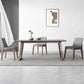 Mid-Century Modern Dining Table Gray Sintered Stone Dining Table with Wood Base Clearhalo ' dining_table' 'Dining Tables & Seating' 'Dining Tables' 'furn' 'furn_dining_table' 'Furniture' 'furniture_dining_table' 'Kitchen & Dining Furniture' 'kitchen&dining_furn' 'kitchen' 'kitchen_dining_table' 4111033