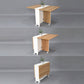 Artificial Foldable Wooden Top Table Extendable Rectangle Table with Storage Trestle Base Clearhalo ' dining_table' 'Dining Tables & Seating' 'Dining Tables' 'Furniture' 'furniture_dining_table' 'Kitchen & Dining Furniture' 'kitchen&dining_furn' 'kitchen' 'kitchen_dining_table' 4111051