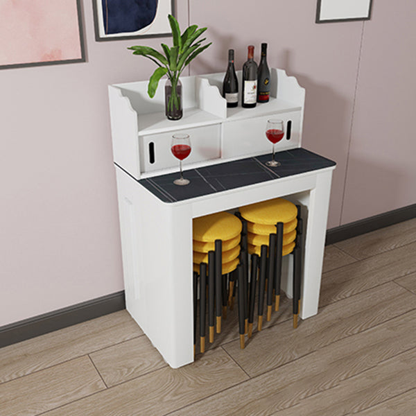 73'' Artificial Foldable Dining Table Extendable Rectangle Table with 5 Legs Clearhalo ' dining_table' 'Dining Tables & Seating' 'Dining Tables' 'furn' 'furn_dining_table' 'Furniture' 'furniture_dining_table' 'Kitchen & Dining Furniture' 'kitchen&dining_furn' 'kitchen' 'kitchen_dining_table' 4111066