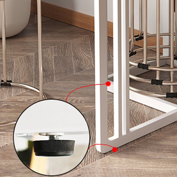 Artificial Wooden Top Foldable Table Extendable Rectangle Table with Trestle Base Clearhalo ' dining_table' 'Dining Tables & Seating' 'Dining Tables' 'furn' 'furn_dining_table' 'Furniture' 'furniture_dining_table' 'Kitchen & Dining Furniture' 'kitchen&dining_furn' 'kitchen' 'kitchen_dining_table' 4111087