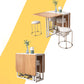 Artificial Wooden Top Foldable Table Extendable Rectangle Table with Trestle Base Clearhalo ' dining_table' 'Dining Tables & Seating' 'Dining Tables' 'furn' 'furn_dining_table' 'Furniture' 'furniture_dining_table' 'Kitchen & Dining Furniture' 'kitchen&dining_furn' 'kitchen' 'kitchen_dining_table' 4111089