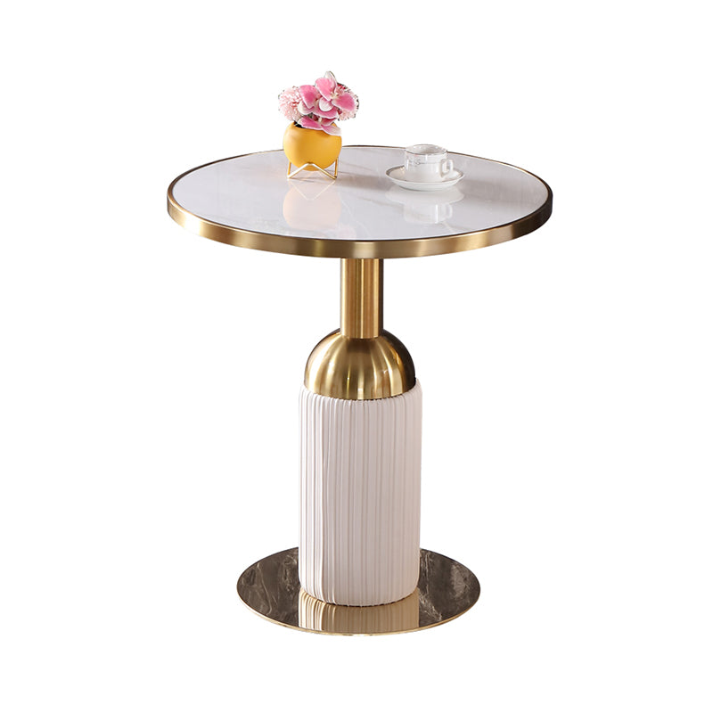 Round Stone Dining Table Traditional Luxury Dining Room Collection with Pedestal Base Clearhalo ' dining_table' 'Dining Tables & Seating' 'Dining Tables' 'furn' 'furn_dining_table' 'Furniture' 'furniture_dining_table' 'Kitchen & Dining Furniture' 'kitchen&dining_furn' 'kitchen' 'kitchen_dining_table' 4111100