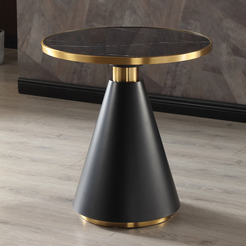 Round Stone Dining Table Traditional Luxury Dining Room Collection with Pedestal Base Clearhalo ' dining_table' 'Dining Tables & Seating' 'Dining Tables' 'furn' 'furn_dining_table' 'Furniture' 'furniture_dining_table' 'Kitchen & Dining Furniture' 'kitchen&dining_furn' 'kitchen' 'kitchen_dining_table' 4111109