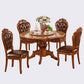 51.18'' Vitoria Round Shape Table Kitchen Dining Table with Pedestal Base Clearhalo ' dining_table' 'Dining Tables & Seating' 'Dining Tables' 'furn' 'furn_dining_table' 'Furniture' 'furniture_dining_table' 'Kitchen & Dining Furniture' 'kitchen&dining_furn' 'kitchen' 'kitchen_dining_table' 4111139