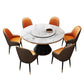 Glam Standard Marble Dining Table Round Shape Kitchen Dining Table with Pedestal Base Clearhalo ' dining_table' 'Dining Tables & Seating' 'Dining Tables' 'furn' 'furn_dining_table' 'Furniture' 'furniture_dining_table' 'Kitchen & Dining Furniture' 'kitchen&dining_furn' 'kitchen' 'kitchen_dining_table' 4111160