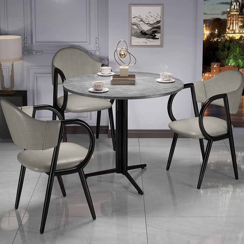 Stone Dining Table Traditional Luxury Dining Site Table with Tripod Base Clearhalo ' dining_table' 'Dining Tables & Seating' 'Dining Tables' 'furn' 'furn_dining_table' 'Furniture' 'furniture_dining_table' 'Kitchen & Dining Furniture' 'kitchen&dining_furn' 'kitchen' 'kitchen_dining_table' 4111175