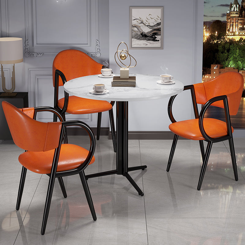 Stone Dining Table Traditional Luxury Dining Site Table with Tripod Base Clearhalo ' dining_table' 'Dining Tables & Seating' 'Dining Tables' 'furn' 'furn_dining_table' 'Furniture' 'furniture_dining_table' 'Kitchen & Dining Furniture' 'kitchen&dining_furn' 'kitchen' 'kitchen_dining_table' 4111177