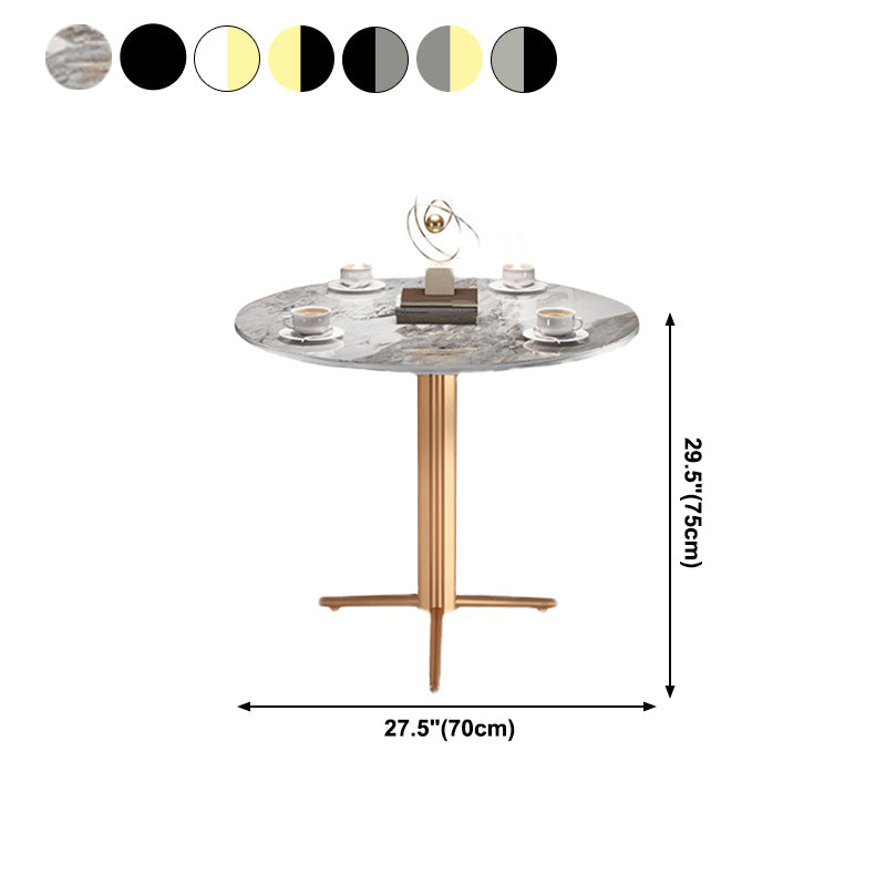 Stone Dining Table Traditional Luxury Dining Site Table with Tripod Base Clearhalo ' dining_table' 'Dining Tables & Seating' 'Dining Tables' 'furn' 'furn_dining_table' 'Furniture' 'furniture_dining_table' 'Kitchen & Dining Furniture' 'kitchen&dining_furn' 'kitchen' 'kitchen_dining_table' 4111179