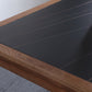 Sintered Stone Top Dining Table in Black Rectangle Table with Wooden Base and 4 Legs Clearhalo ' dining_table' 'Dining Tables & Seating' 'Dining Tables' 'furn' 'furn_dining_table' 'Furniture' 'furniture_dining_table' 'Kitchen & Dining Furniture' 'kitchen&dining_furn' 'kitchen' 'kitchen_dining_table' 4111187