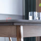 Sintered Stone Top Dining Table in Black Rectangle Table with Wooden Base and 4 Legs Clearhalo ' dining_table' 'Dining Tables & Seating' 'Dining Tables' 'furn' 'furn_dining_table' 'Furniture' 'furniture_dining_table' 'Kitchen & Dining Furniture' 'kitchen&dining_furn' 'kitchen' 'kitchen_dining_table' 4111188
