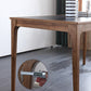 Sintered Stone Top Dining Table in Black Rectangle Table with Wooden Base and 4 Legs Clearhalo ' dining_table' 'Dining Tables & Seating' 'Dining Tables' 'furn' 'furn_dining_table' 'Furniture' 'furniture_dining_table' 'Kitchen & Dining Furniture' 'kitchen&dining_furn' 'kitchen' 'kitchen_dining_table' 4111189