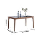 Sintered Stone Top Dining Table in Black Rectangle Table with Wooden Base and 4 Legs Clearhalo ' dining_table' 'Dining Tables & Seating' 'Dining Tables' 'furn' 'furn_dining_table' 'Furniture' 'furniture_dining_table' 'Kitchen & Dining Furniture' 'kitchen&dining_furn' 'kitchen' 'kitchen_dining_table' 4111192