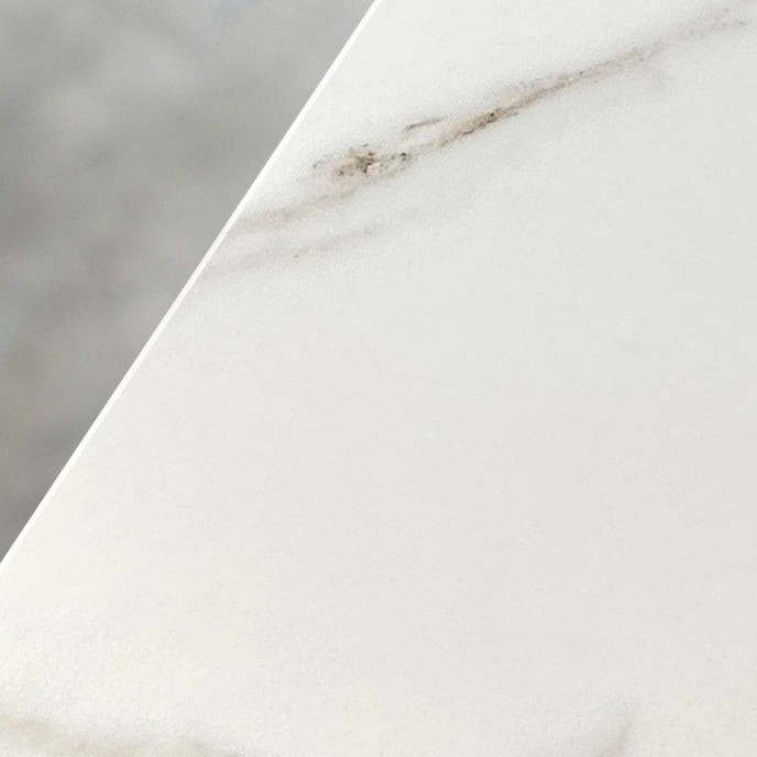 Sintered Stone Top Rectangle Table in White Medieval Modern Table with 4 Legs Clearhalo ' dining_table' 'Dining Tables & Seating' 'Dining Tables' 'furn' 'furn_dining_table' 'Furniture' 'furniture_dining_table' 'Kitchen & Dining Furniture' 'kitchen&dining_furn' 'kitchen' 'kitchen_dining_table' 4111203