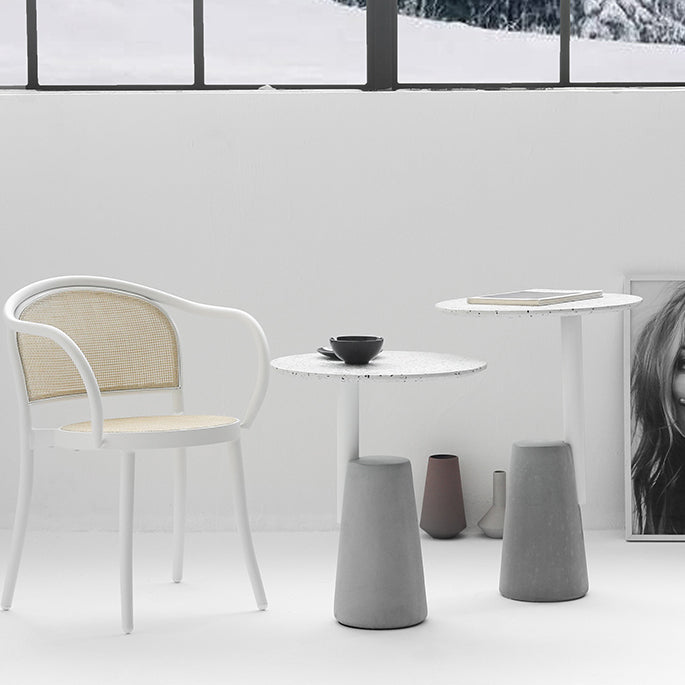 Pedestal Base Traditional Luxury Table Round Concrete Table for Dining Room Clearhalo ' dining_table' 'Dining Tables & Seating' 'Dining Tables' 'furn' 'furn_dining_table' 'Furniture' 'furniture_dining_table' 'Kitchen & Dining Furniture' 'kitchen&dining_furn' 'kitchen' 'kitchen_dining_table' 4111216