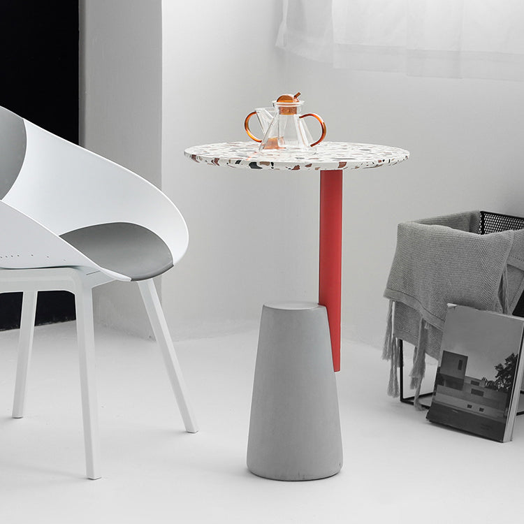 Pedestal Base Traditional Luxury Table Round Concrete Table for Dining Room Clearhalo ' dining_table' 'Dining Tables & Seating' 'Dining Tables' 'furn' 'furn_dining_table' 'Furniture' 'furniture_dining_table' 'Kitchen & Dining Furniture' 'kitchen&dining_furn' 'kitchen' 'kitchen_dining_table' 4111218