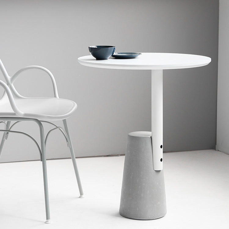 Pedestal Base Traditional Luxury Table Round Concrete Table for Dining Room Clearhalo ' dining_table' 'Dining Tables & Seating' 'Dining Tables' 'furn' 'furn_dining_table' 'Furniture' 'furniture_dining_table' 'Kitchen & Dining Furniture' 'kitchen&dining_furn' 'kitchen' 'kitchen_dining_table' 4111228