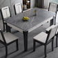 Mid-Century Rectangle Dining Table Sintered Stone Table with 4 Legs Base Clearhalo ' dining_table' 'Dining Tables & Seating' 'Dining Tables' 'furn' 'furn_dining_table' 'Furniture' 'furniture_dining_table' 'Kitchen & Dining Furniture' 'kitchen&dining_furn' 'kitchen' 'kitchen_dining_table' 4111233